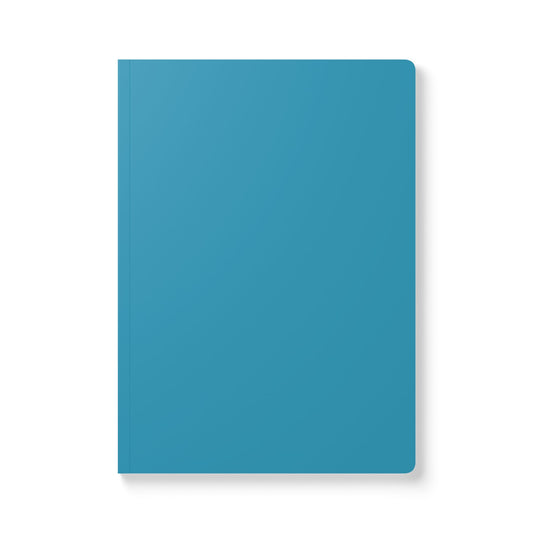 Aqua Blue Softcover Notebook