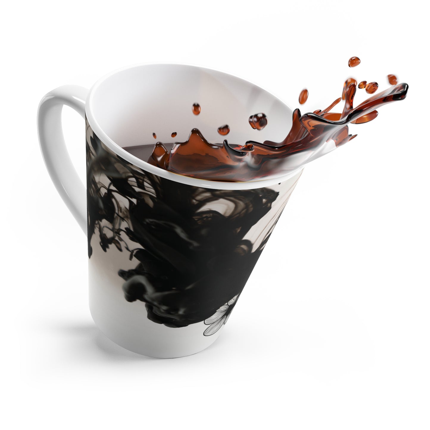 Spilling Dark Roast Coffee Mug